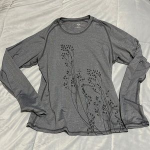 Prana grey long sleeve size m shirt